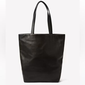 Baggu black leather tote